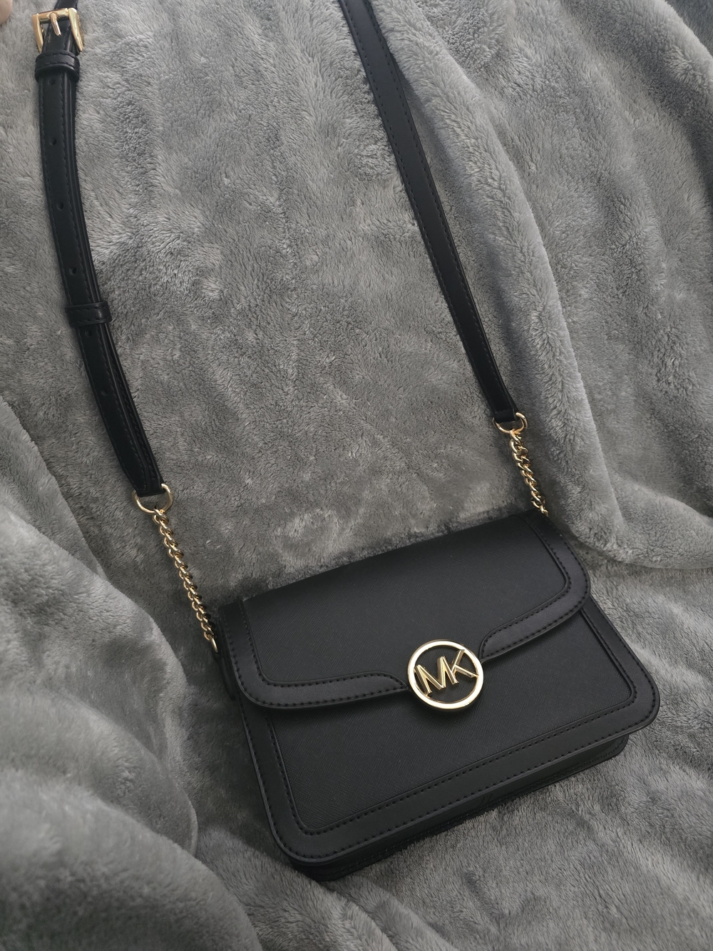 Michael Kors Leida Black Crossbody Bag